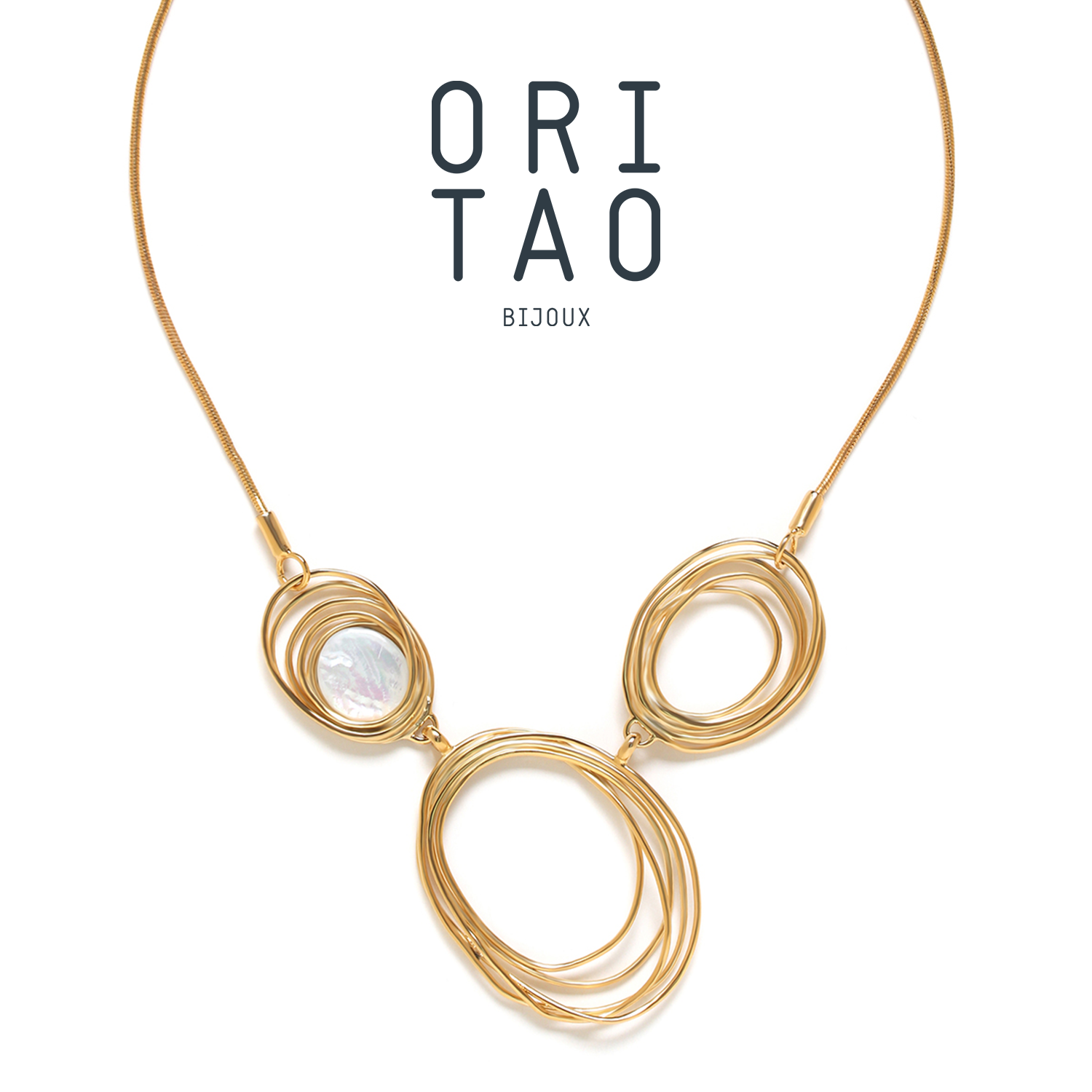 合金项链  法国品牌ORI TAO 飓风系列 时尚项链个性设计师款 
