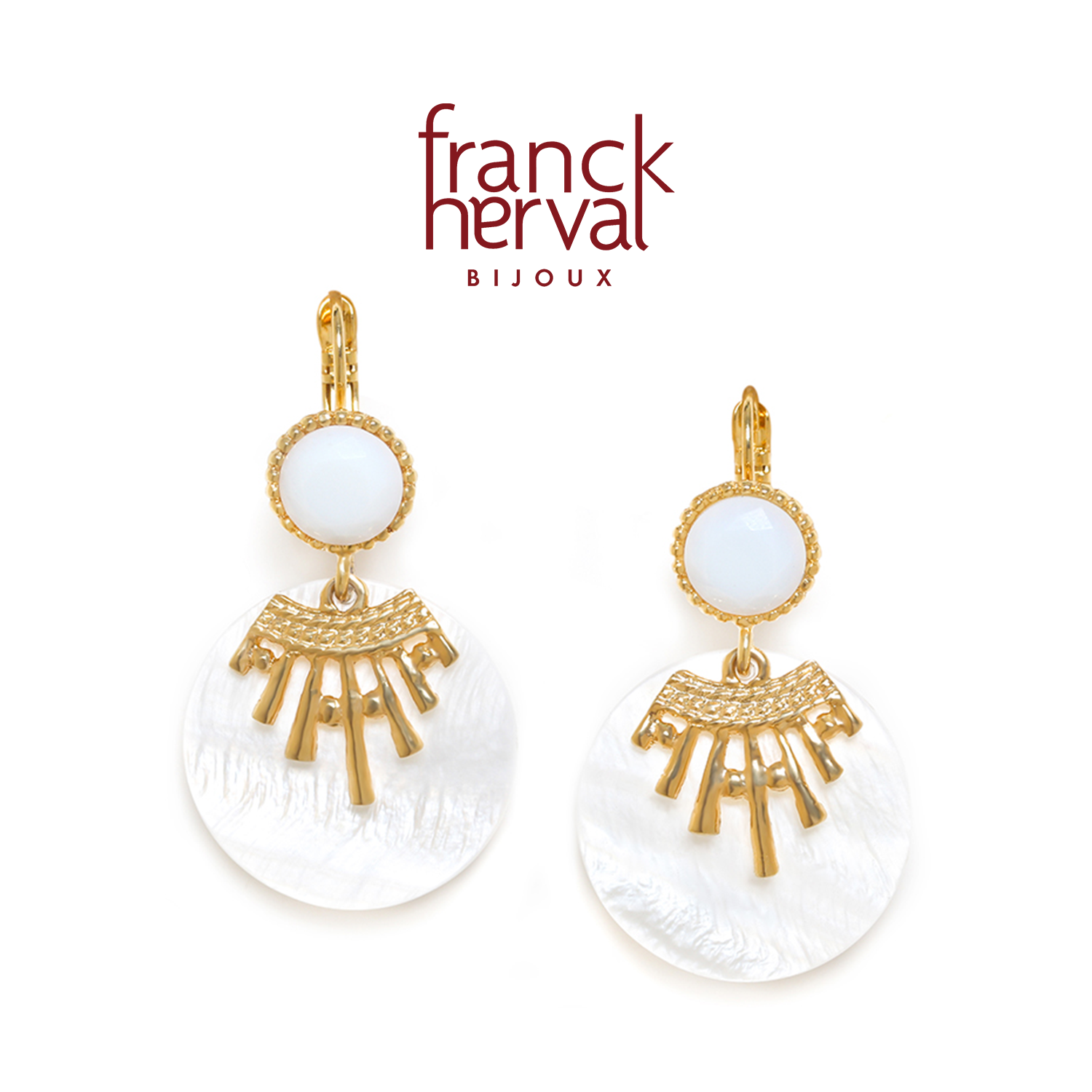合金耳饰 法国品牌Franck Herval ellen系列 耳针耳饰