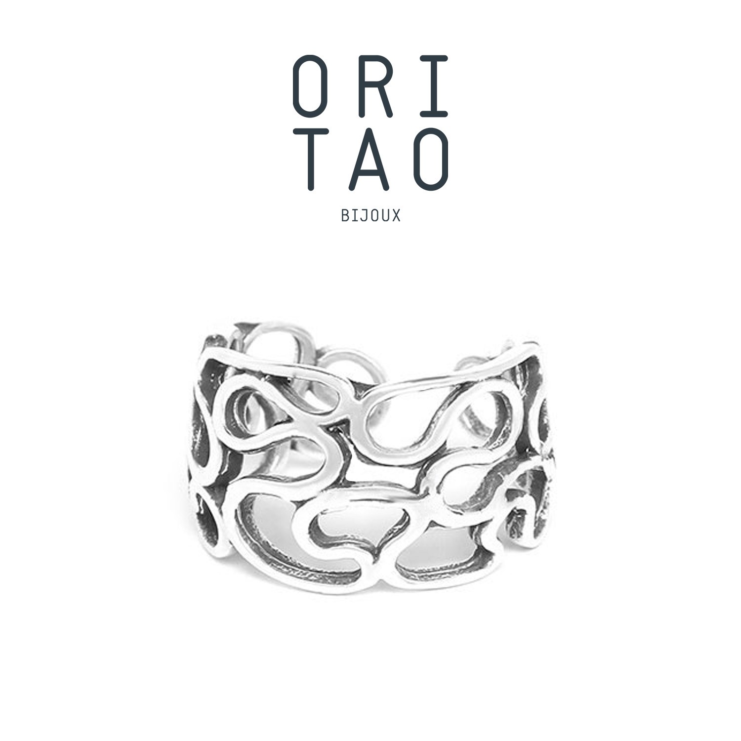 合金戒指  法国品牌ORI TAO 秘境系列 小众时尚开口可调节戒指  