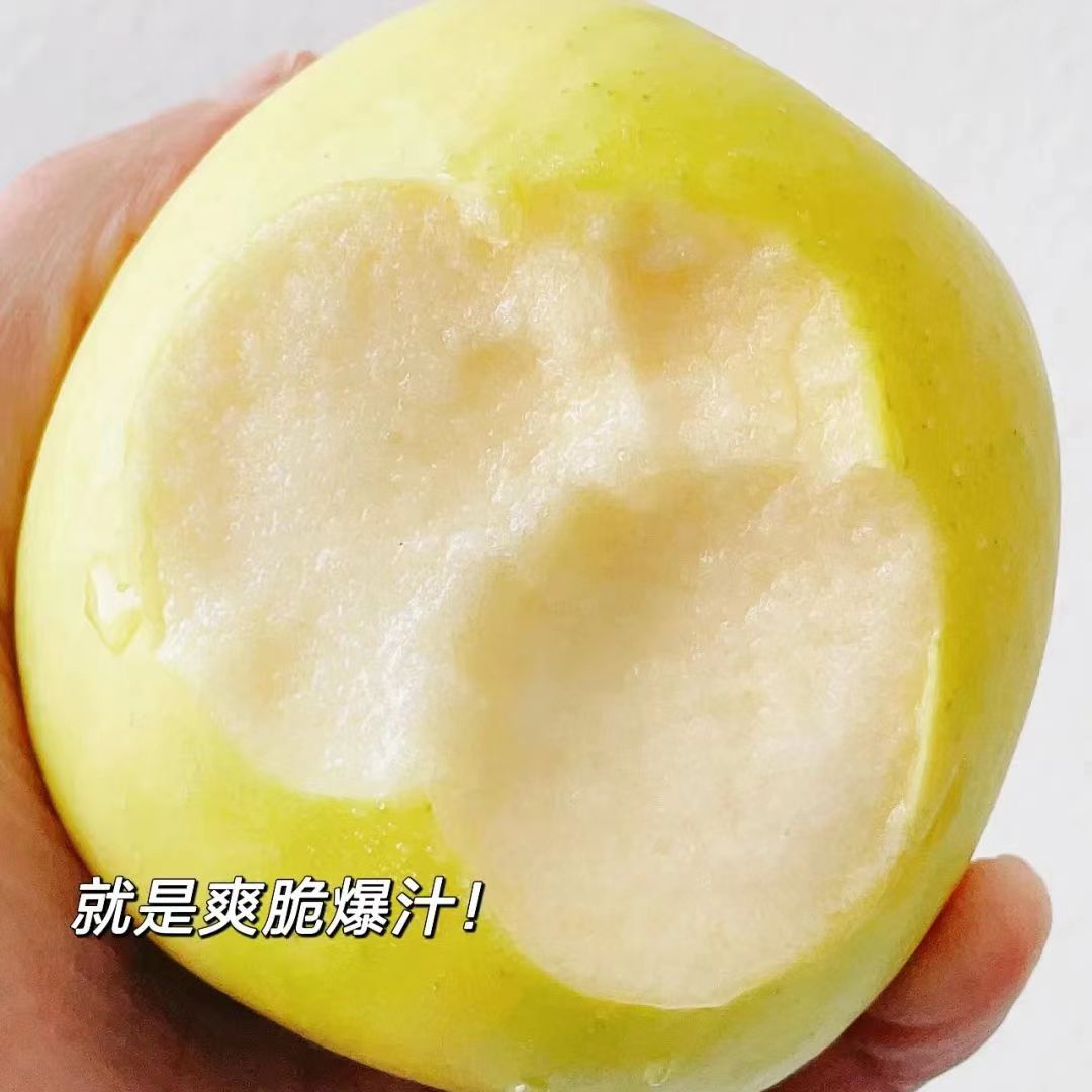 陕西瑞雪苹果新鲜水果当季香脆甜白水奶油青苹果礼盒包邮糖心