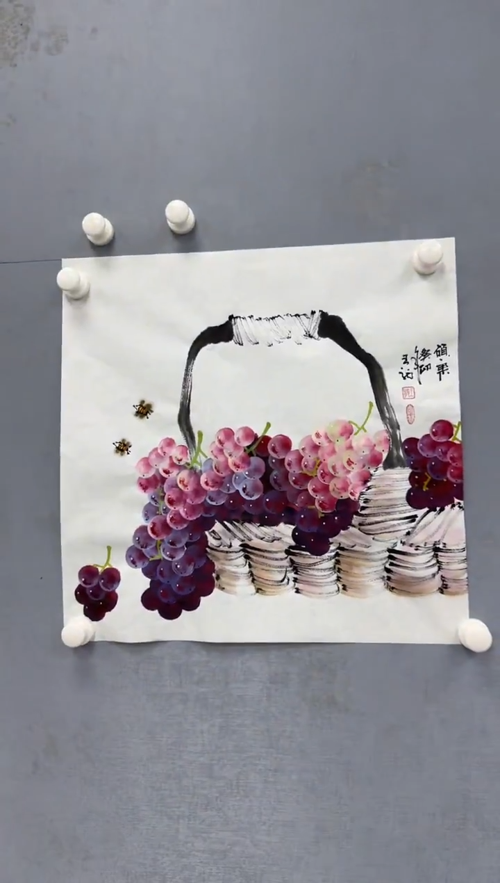 【闪购商品】绘画王龙-硕果-50×50斗方