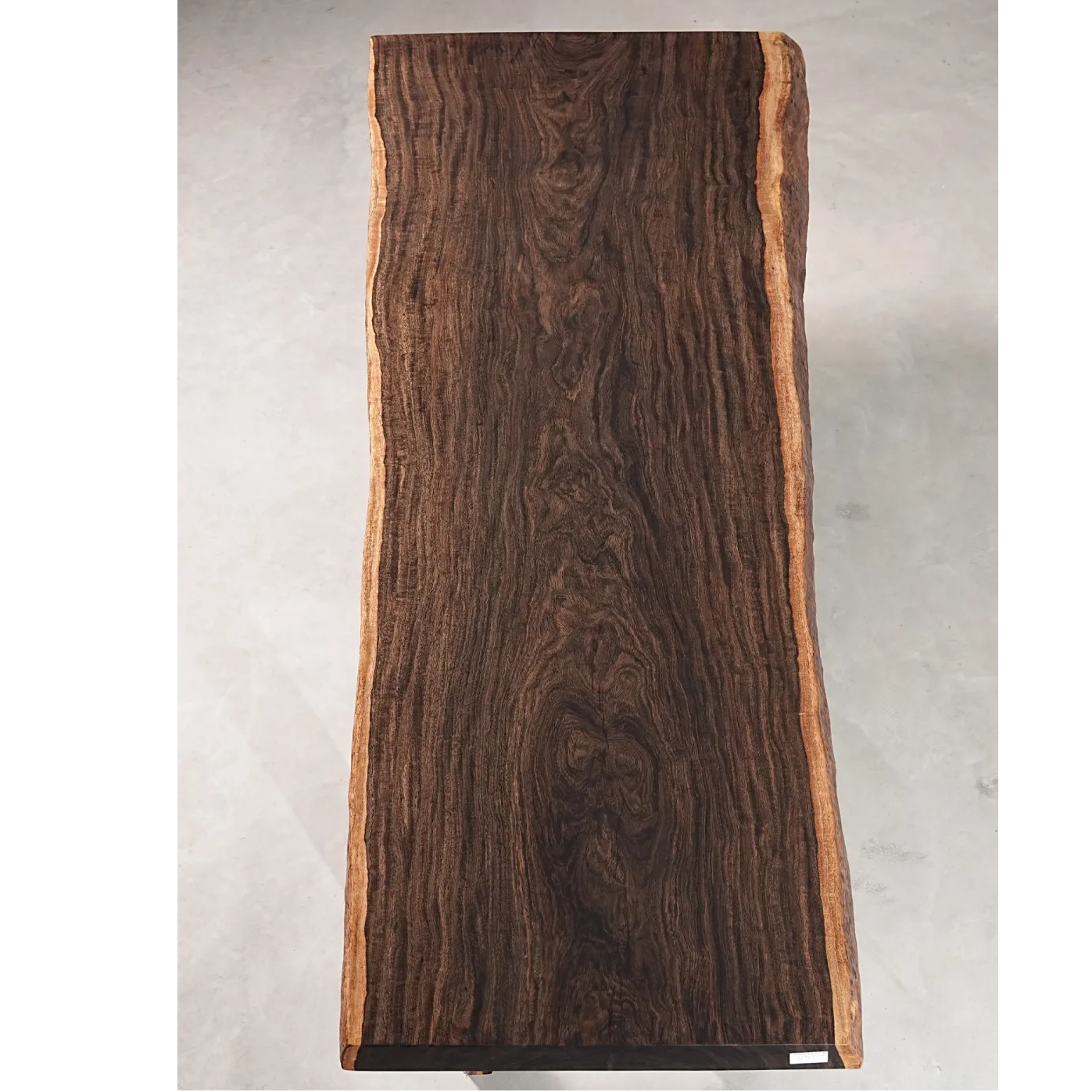 黑檀 风车木 拙朴工艺 侘寂风 茶桌大板桌 自然边 251*94*10