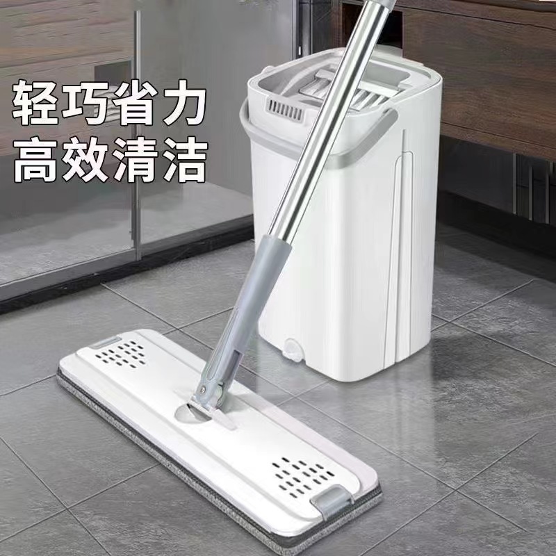 加厚款懒人旋转拖把家用刮刮乐拖把桶拖地神器平拖神器一拖净室内