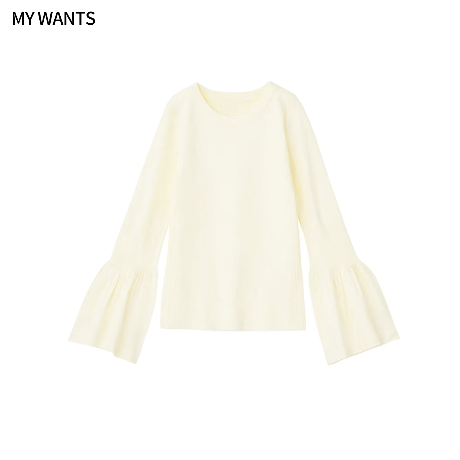 MY WANTS“冬日手工坊”~百搭不规则设计师简约秋季长袖圆领DY566