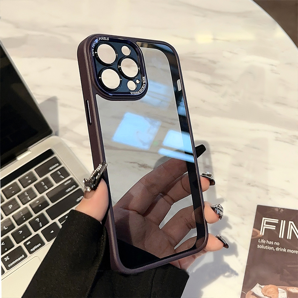 透明保护壳iphone苹果手机壳女款镜头全包镜面防摔女款透明保护壳