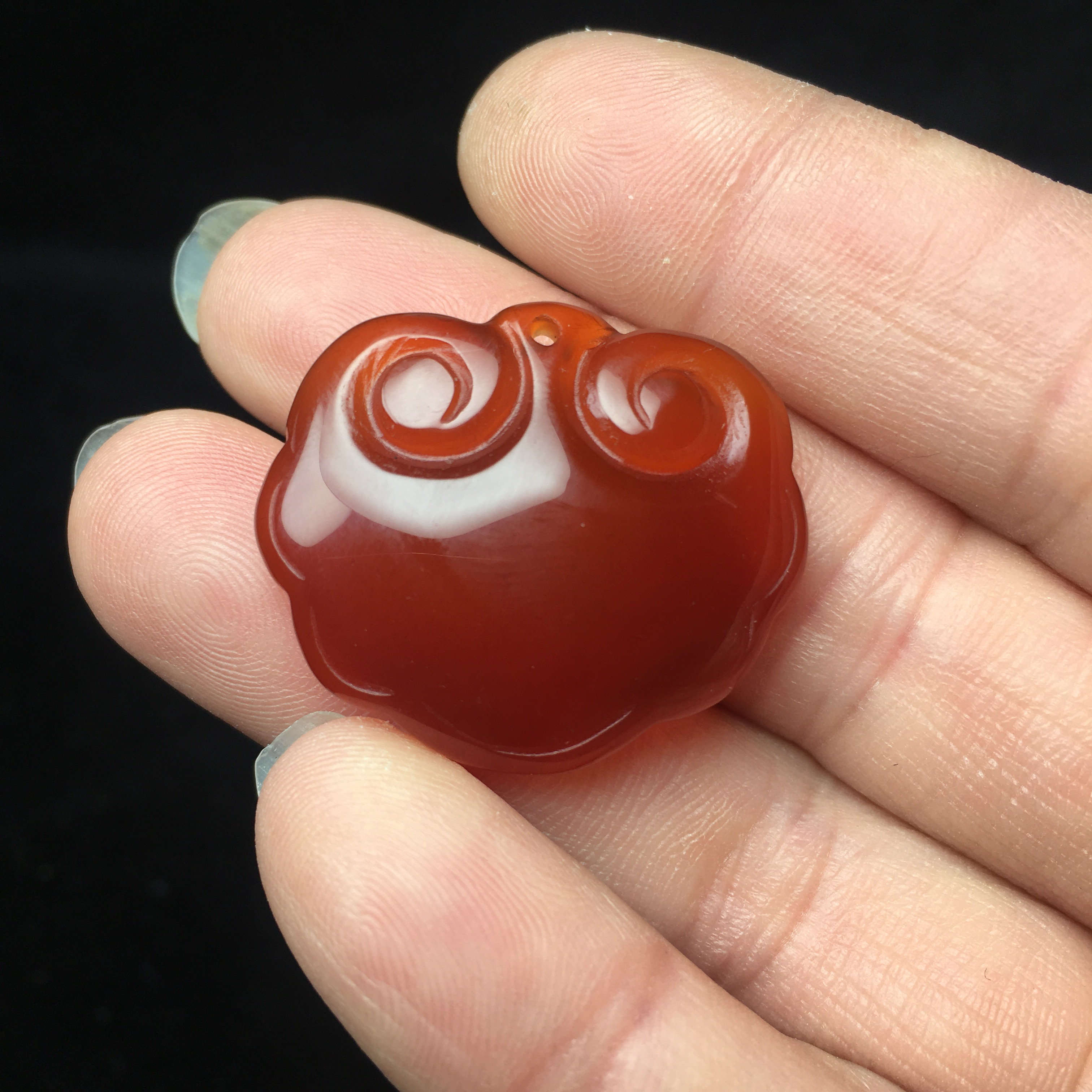 时尚玛瑙玉随如意锁吊坠项链挂件多样性发货