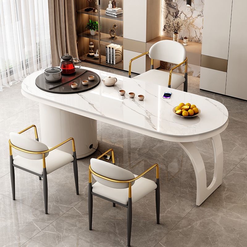 茶桌岩板一体桌椅组合现代客厅家用轻奢意式简约阳台功夫茶桌茶台