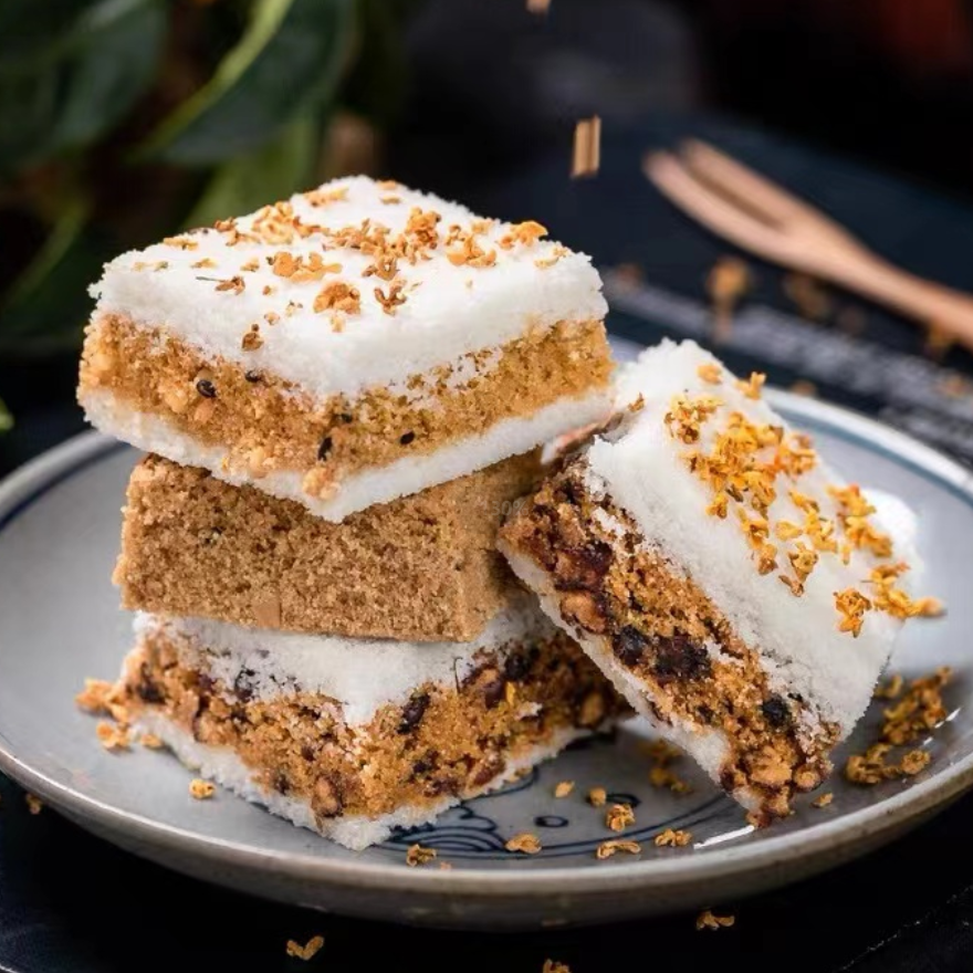 温州传统手工糕点桂花糕