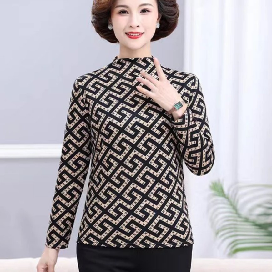  线下199！加绒加厚 秋冬加厚时尚半高领女士保暖长袖打底衫