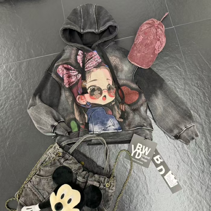 H时尚2024年新款潮牌印花重工卫衣（ 205-299）