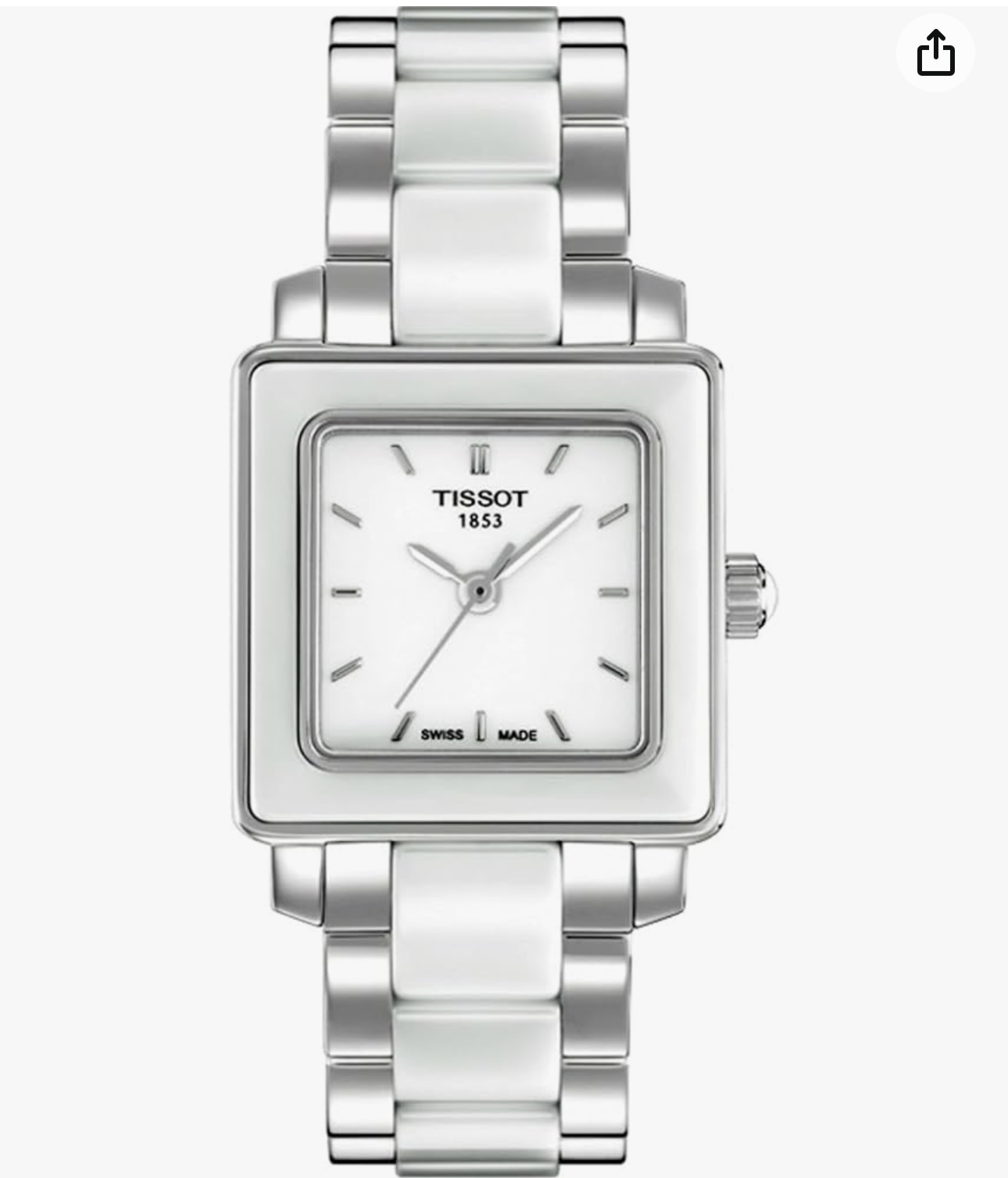 99新 Tissot/天梭 秦奢/天梭T-LADY/28白陶瓷/T064.310.22.011.00