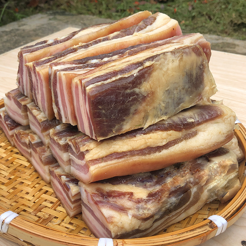 风干腊肉五花肉湖北特产腊味干货腌制咸味腊肉五花腊肉农家风味肉