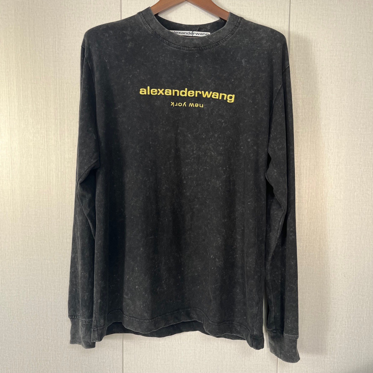 AlexanderWang 水洗圆领长袖/M码/仅存放/10476