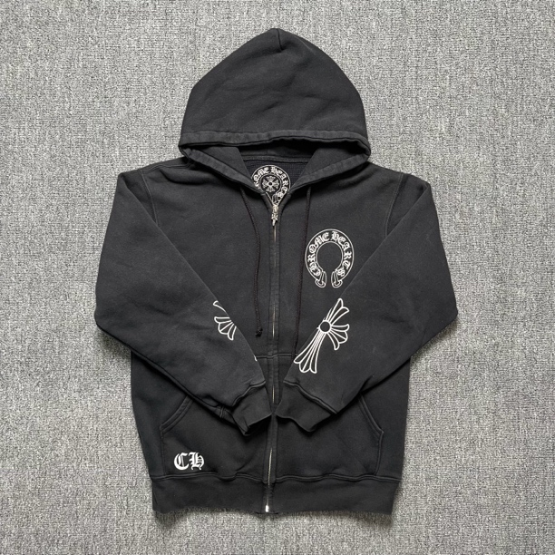 Chrome Hearts 大宝剑拉链连帽外套/M码/99新/10637