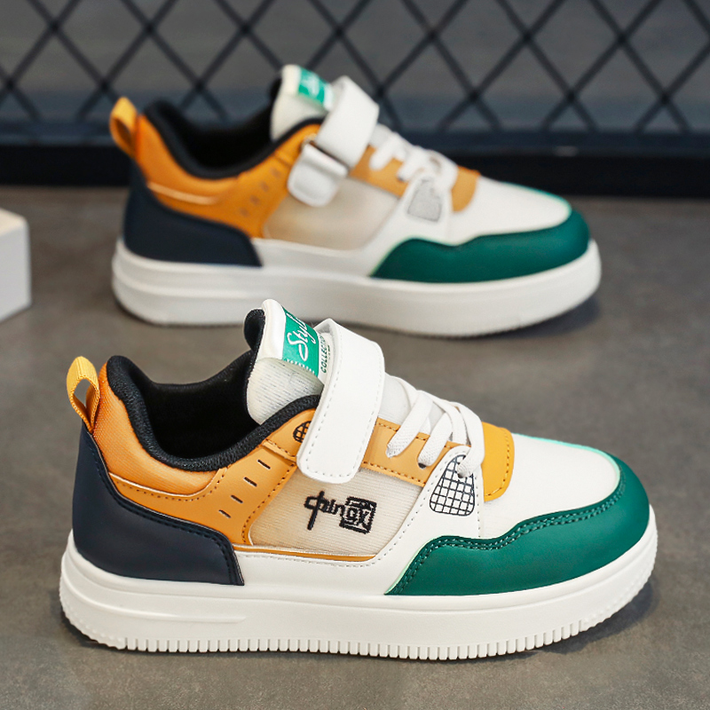 小黄鸭状元男童鞋秋季新款儿童板鞋中大童男孩运动鞋透气10-15岁