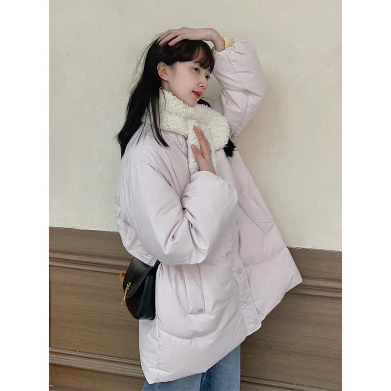 雅鹿浅色高级感超好看羽绒服女冬季2023新款时尚小个子可爱棉服中