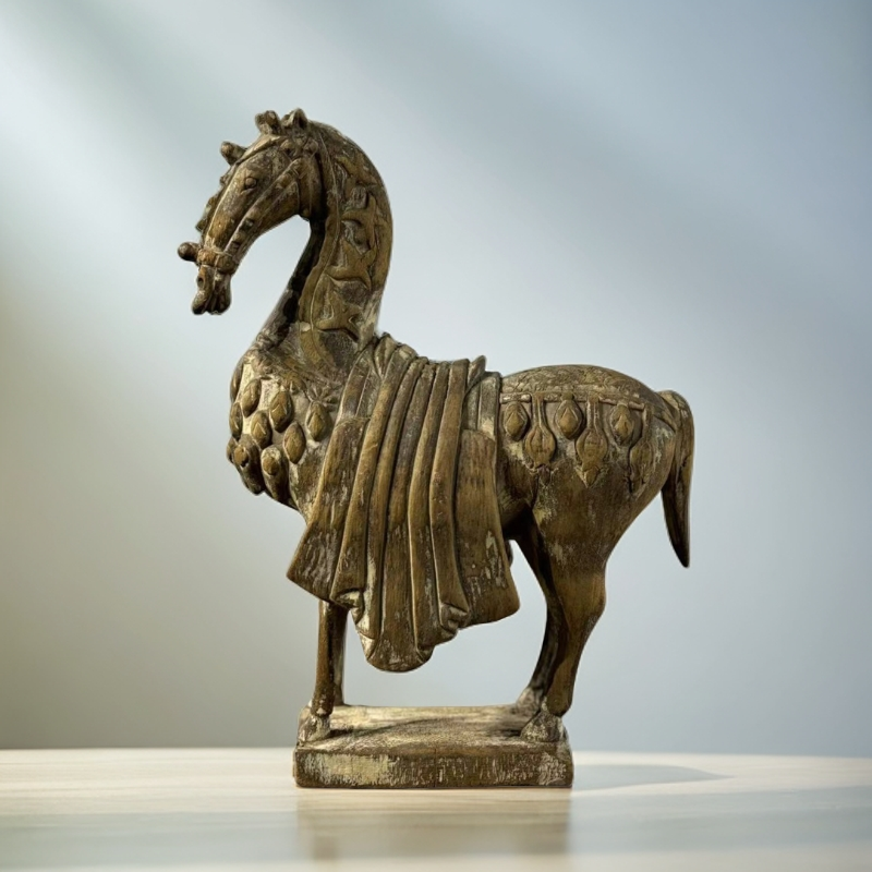 木雕战马  皮壳沧桑感完美