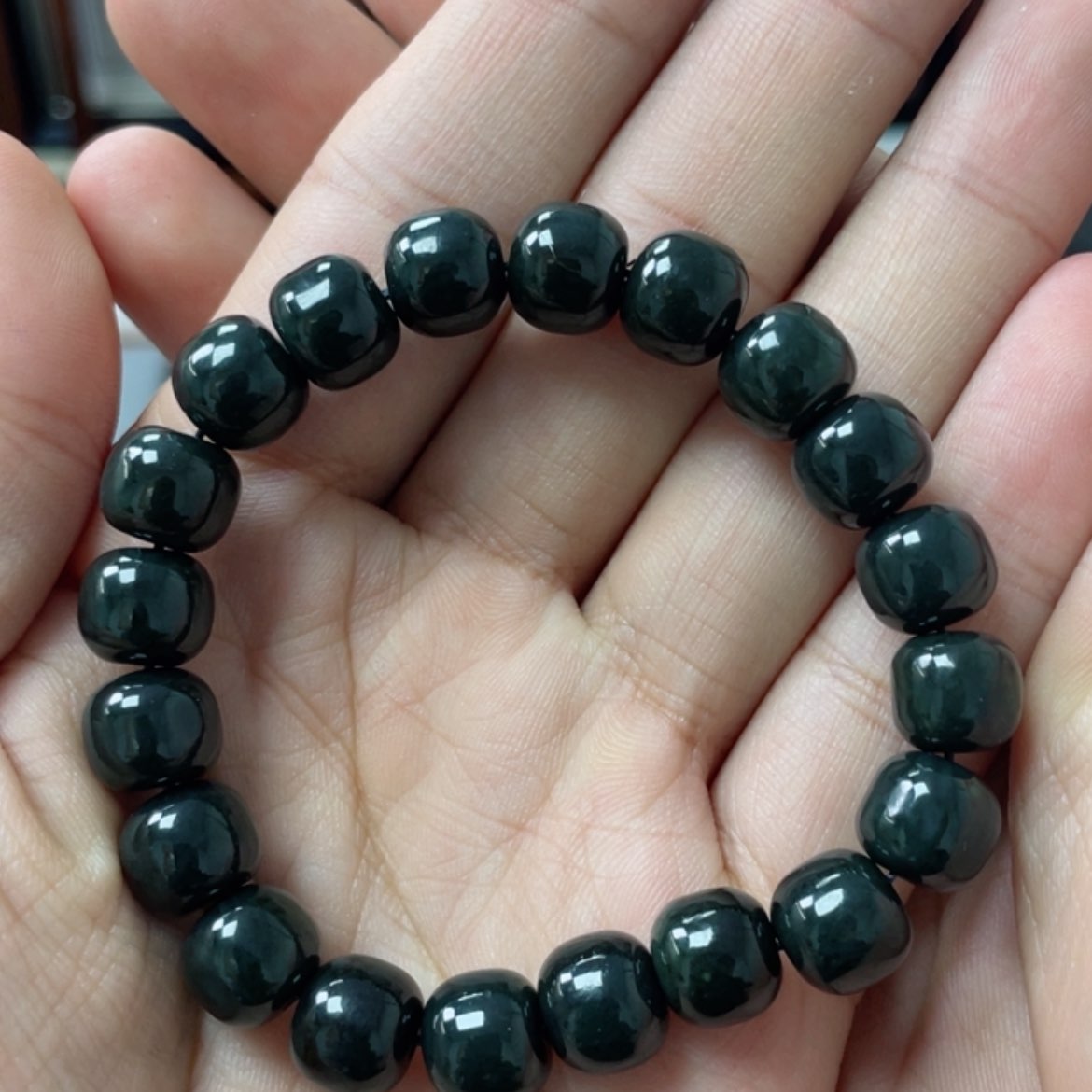 【闪购商品】和田玉手链未镶嵌青玉素串