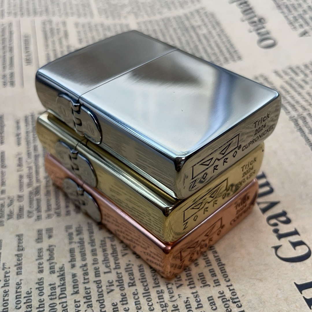 佐罗新款二代T机防风手工创意个性煤油打火机银色铰链