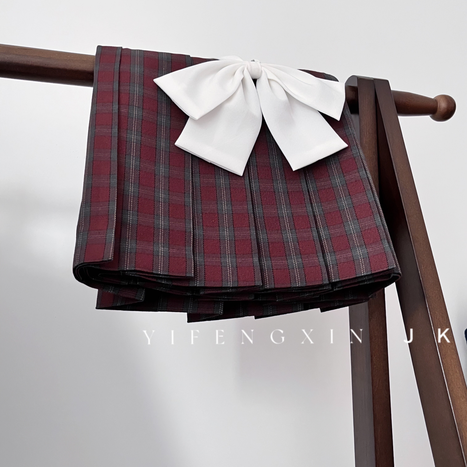 一封信【岁暮】jk格裙制服裙正版日系学院风秋季校供感百褶短裙红色