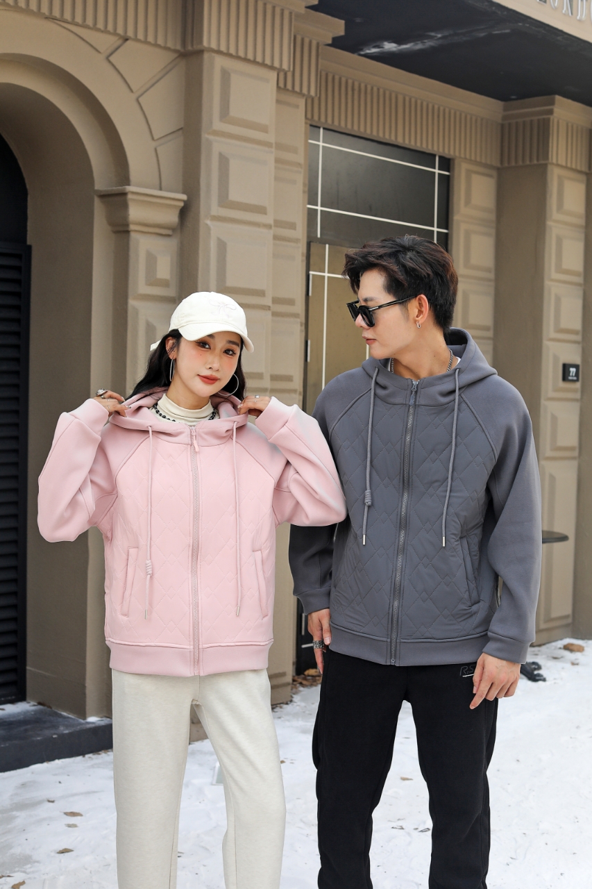 2024秋冬新款！棉羊毛！男女同款连帽外套Y3068