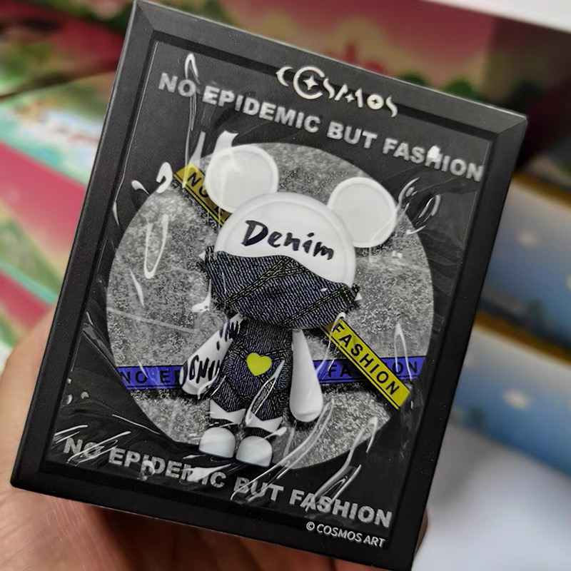 COSMOS星际熊时尚口罩盲盒创意玩具卡通可爱车载摆件桌面手办礼物