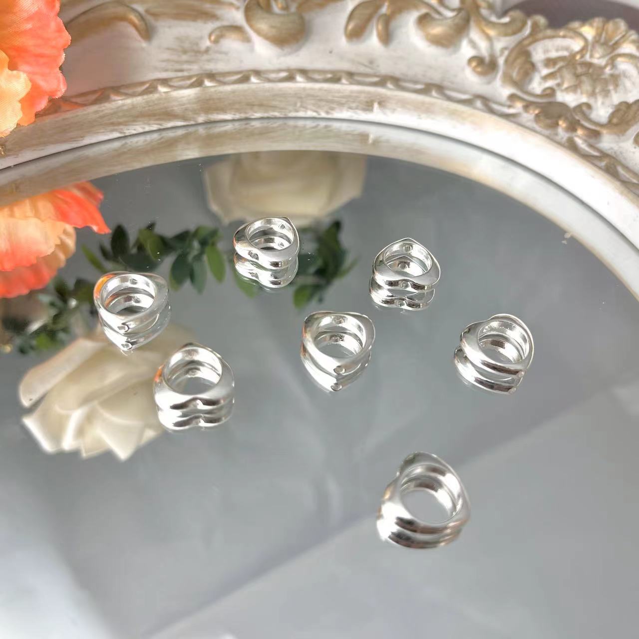 改价IY手工合金饰品配件吊坠隔珠花托配饰