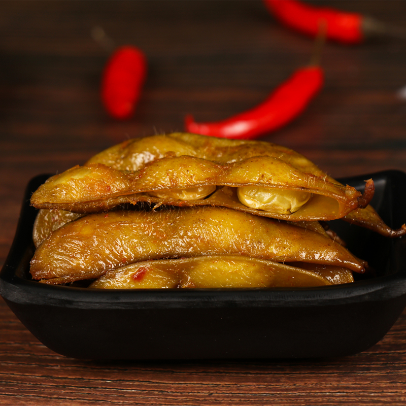 徐老板香辣酱板毛豆 125克*8包