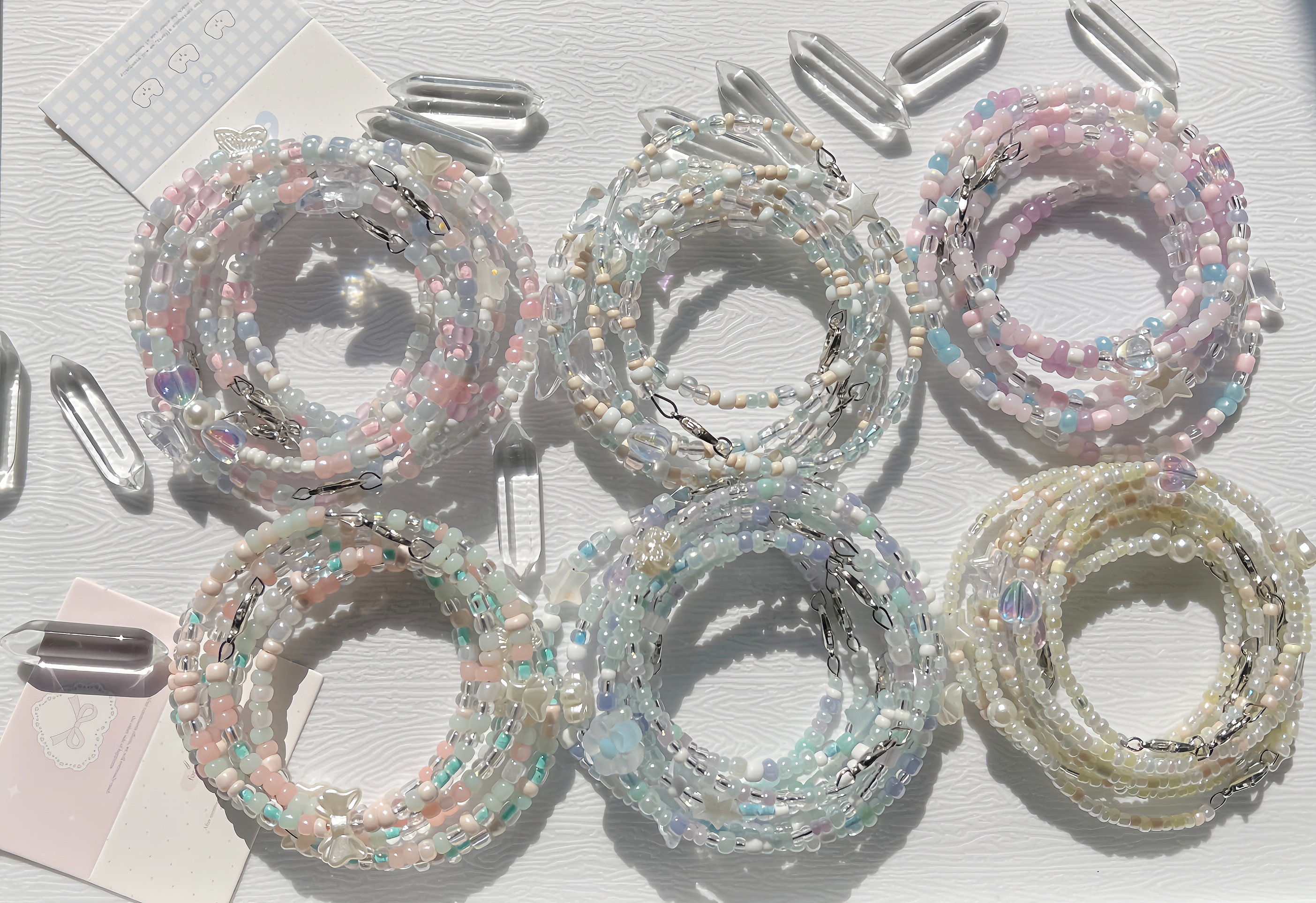 【普通米珠】DIY手工制作串珠普通米珠玻璃手链抽抽乐（默认微瑕）