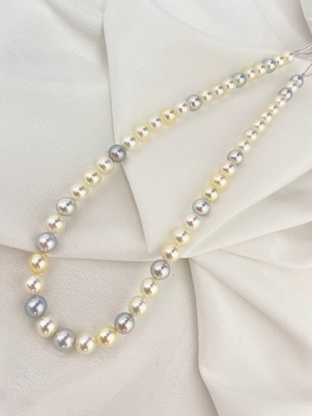 杰泉珠宝&8-8.5mm akoya糖果混彩项链