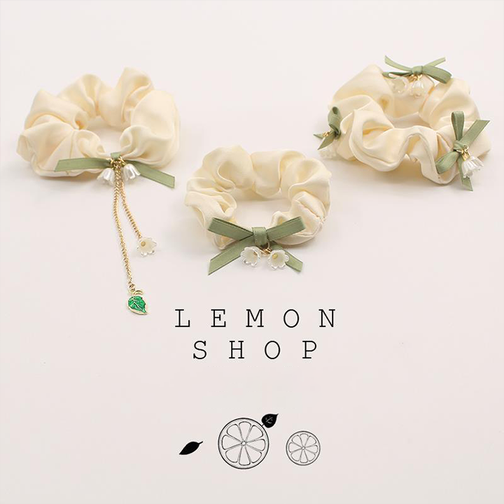 铃兰花发饰头绳女高级感蝴蝶结大肠发圈森系气质发绳发圈缎面头花