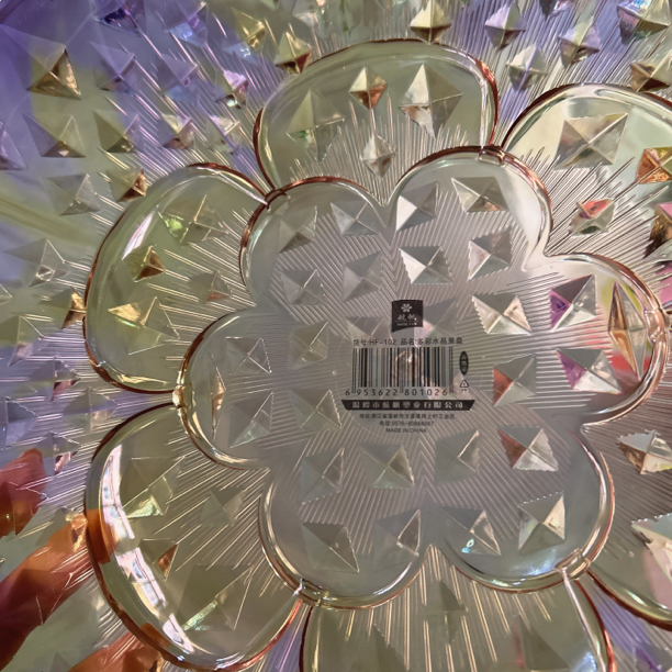 102多彩水晶果盘PP材质