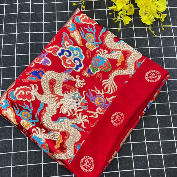 大红喜庆婴儿被罩虎头龙凤被罩