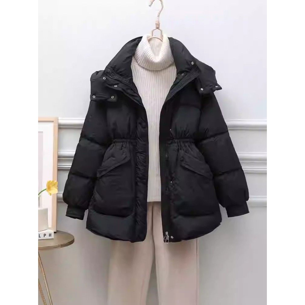 羽绒衣反季羽绒服女中长款2023年新款冬装韩版炸街显瘦收腰加厚外