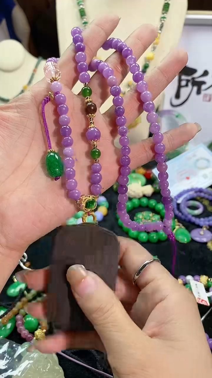 【闪购商品】烟晶手链银S925镶嵌紫檀