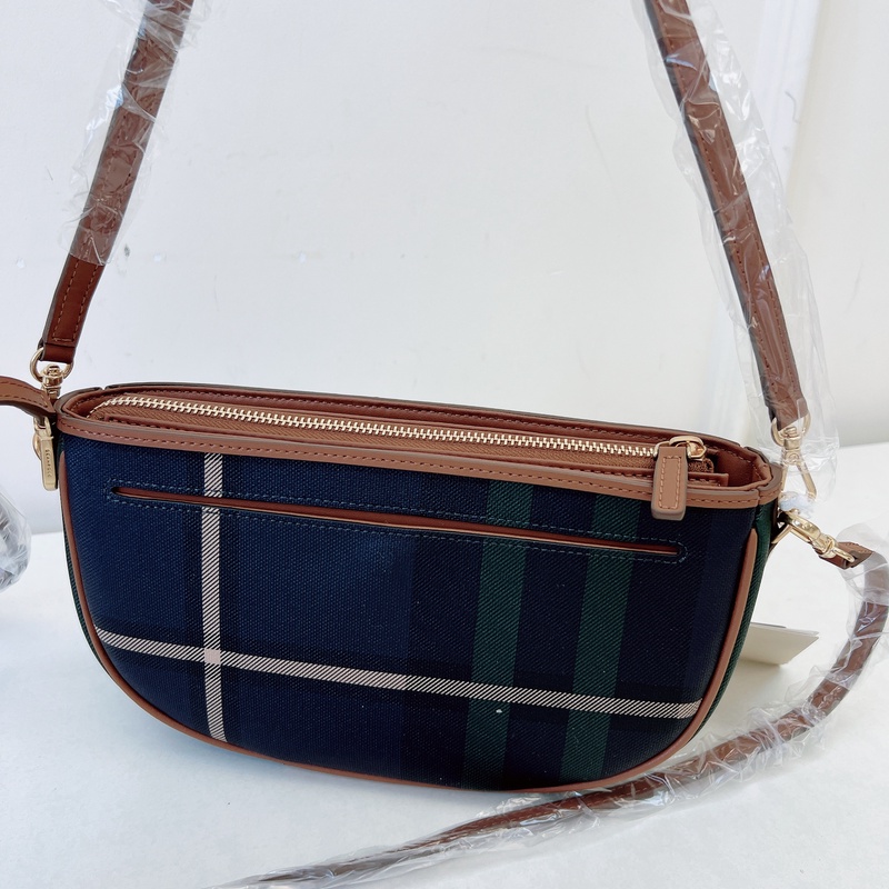 56920 韩版滨家，英伦格子单肩手拿多功能包，14x26cm