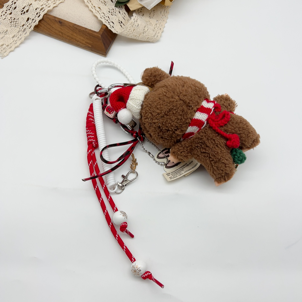 02455 毛绒款圣诞系列挂件 包包钥匙多用