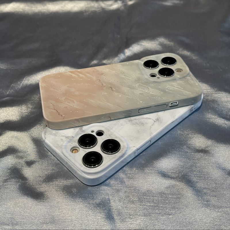 菲林渐变大理石苹果15/14promax手机壳iPhone13/8plus/12硬壳11xr