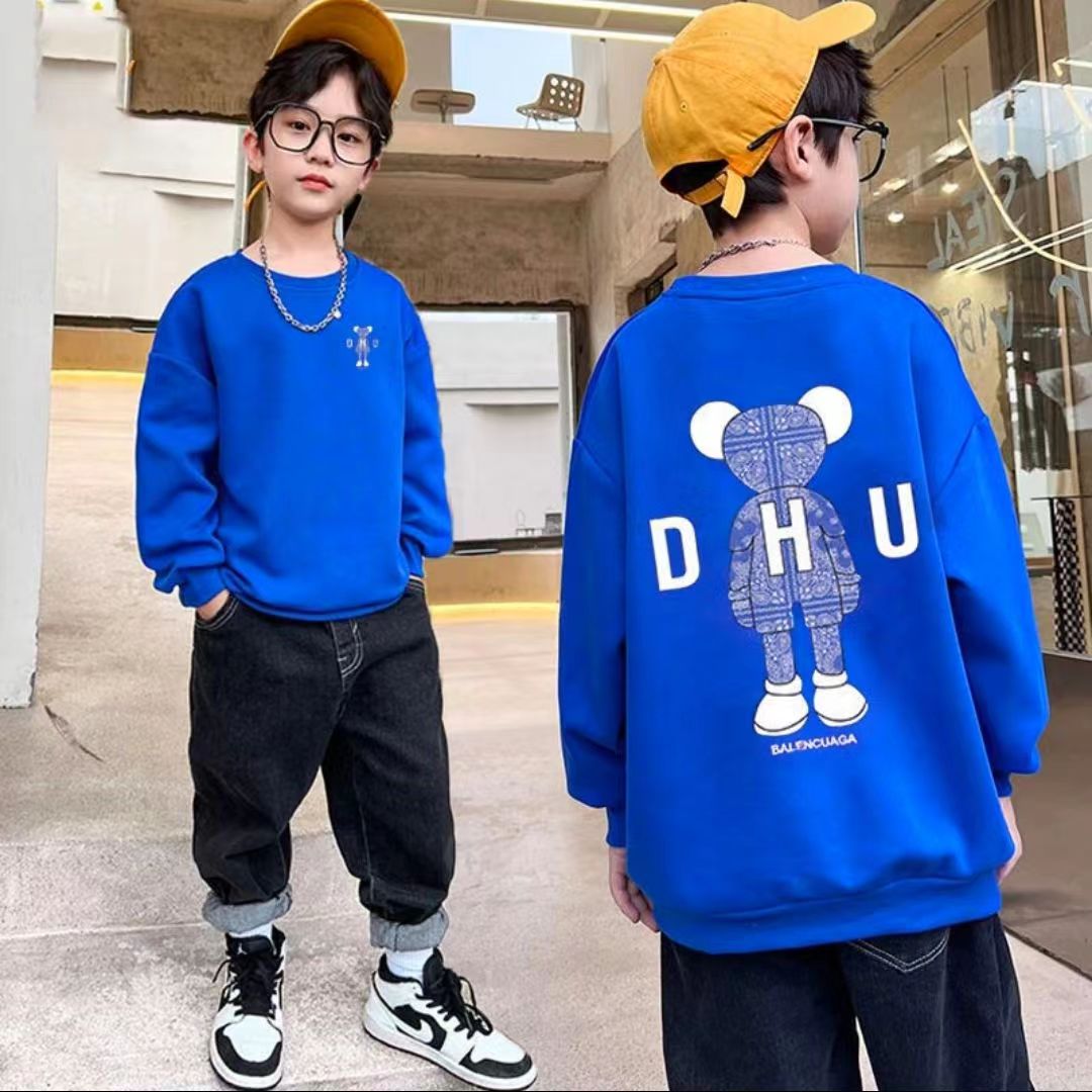 可爱鼠款卫衣男童卫衣秋装长袖儿童装洋帅中大童上衣外穿潮牌卫衣