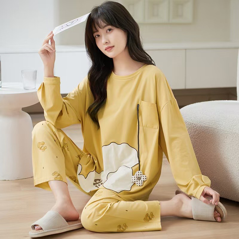 三号链接睡衣大码长袖春秋季秋款