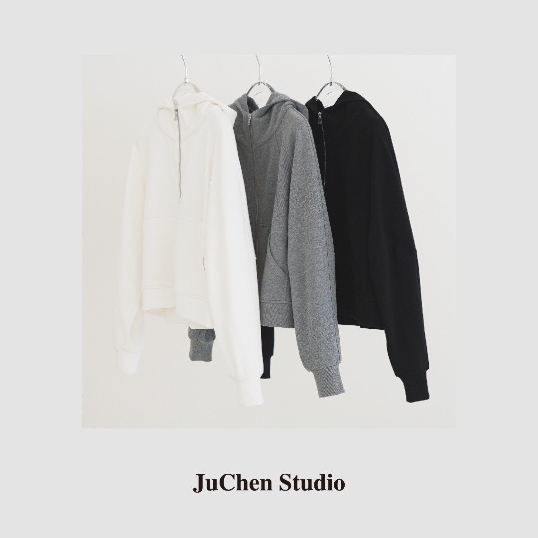 【IHEF高端线】解构立裁拼接短款连帽卫衣 2302755