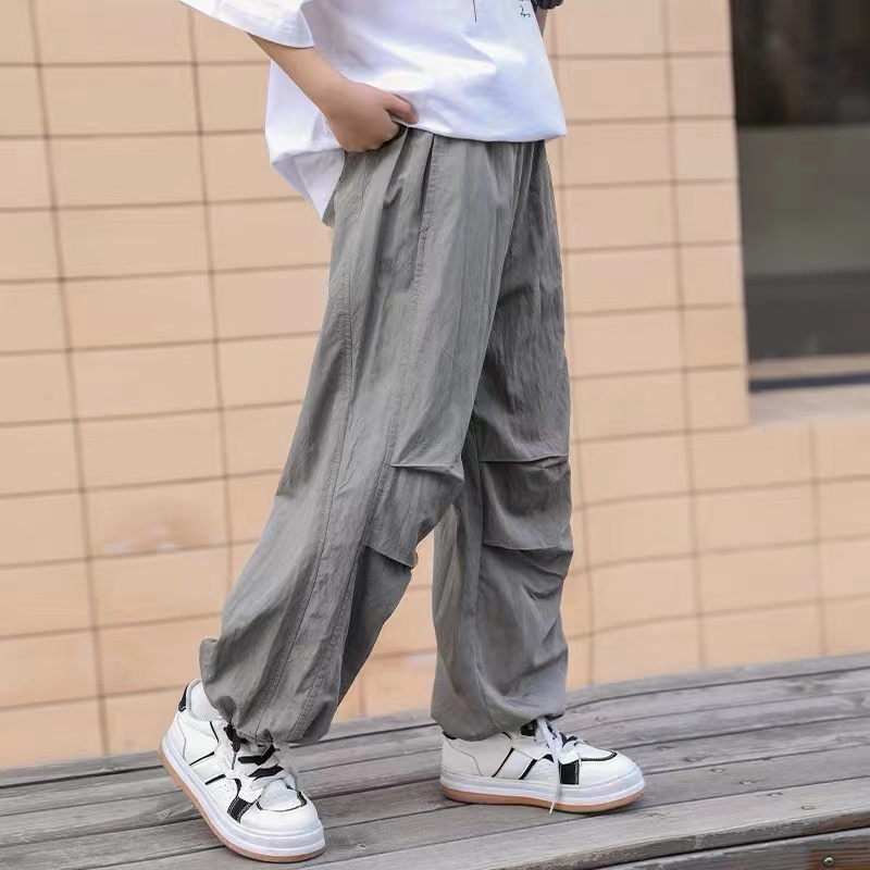 男童夏装运动裤子2024新款中大童夏季薄款防蚊裤夏款速干休闲裤