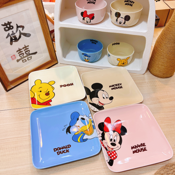 迪士尼餐具卡通餐具碗圆形可爱饭碗米饭碗 釉下彩家用餐具