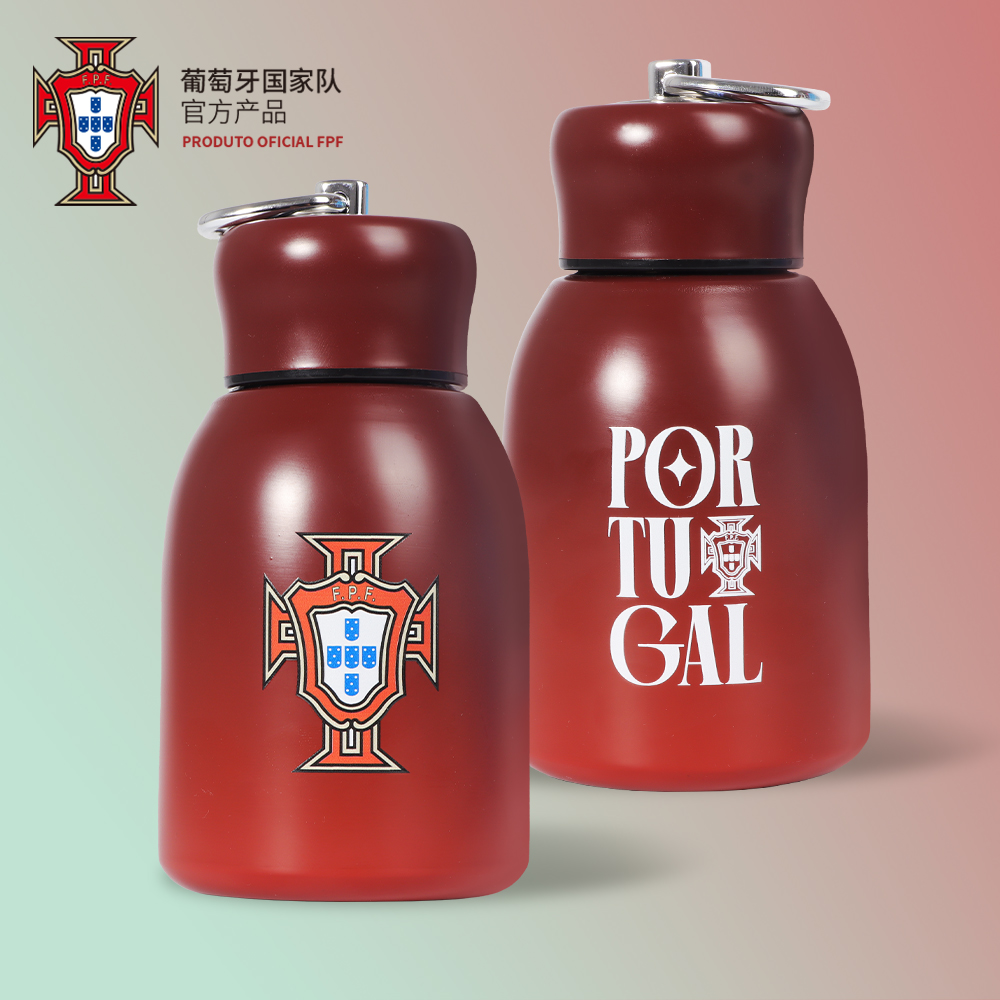 【官方正版】葡萄牙国家队 |渐变迷你保温杯304材质C罗欧洲杯周边