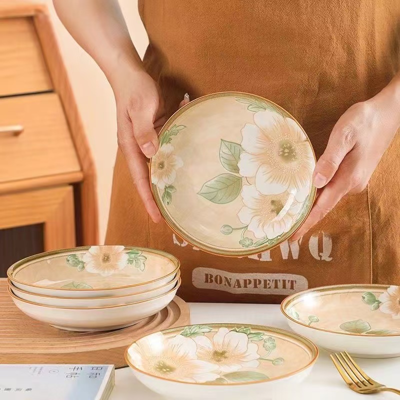 准新品  山茶花圆盘到手6个 破损联系客服