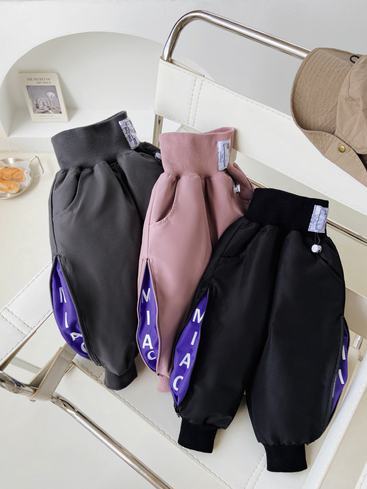 秋冬新款儿童羽绒裤男女童加厚羽绒棉裤宝宝中小童外穿保暖裤