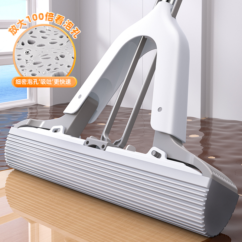 家用免手洗海绵拖把吸水神器快速拖地大号多功能棉拖把加大卫生间