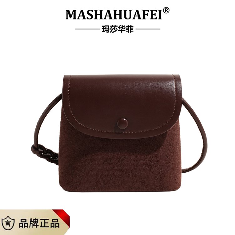 东承高奢 | 女士 单肩斜挎女士包2801咖（尺寸16*18*9cm）
