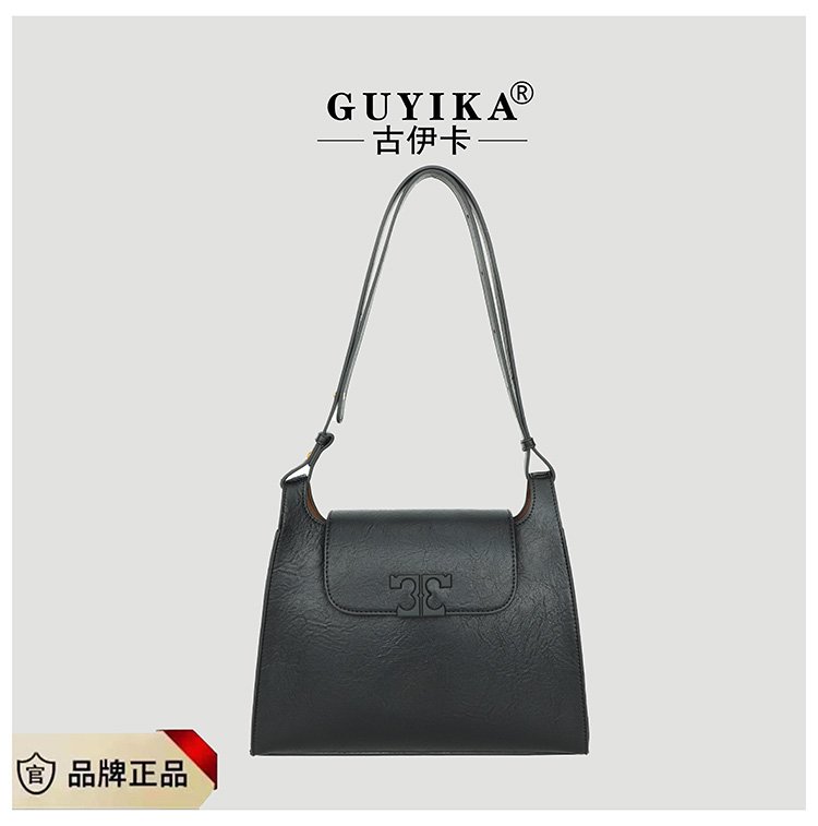 东承高奢 | 古伊卡GUYIKA单肩斜挎女士包8041黑