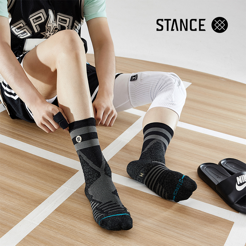 STANCE专业实战全功能斗牛袜557透气吸汗抗菌防臭缓震个性户外袜